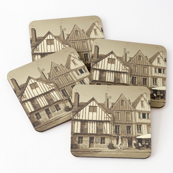 Item preview, Medieval buildings by Vannes port 1, sepia designed and sold by paulboizot.