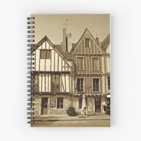 Item preview, Medieval buildings by Vannes port 1, sepia designed and sold by paulboizot.