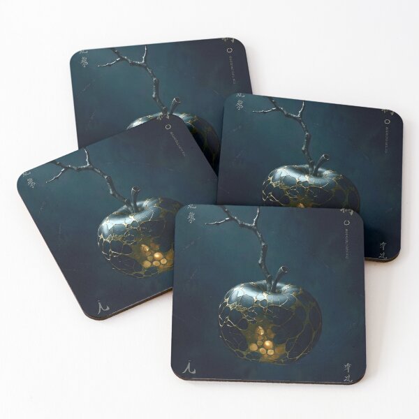 Item preview, “Golden Apple” – Modern Kintsugi Grapes Art Print designed and sold by Vibranta Studio.