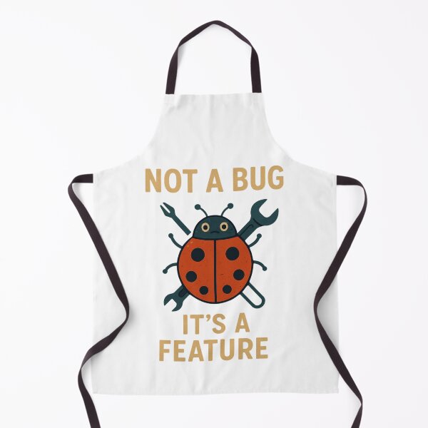 Item preview, Funny Not a Bug Its a Feature Programmer Shirt. designed and sold by The-T-In-Retro.