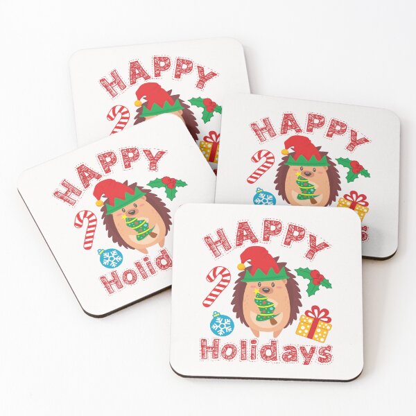 Item preview, Hedgehog Christmas Xmas Cute Holiday Animal designed and sold by jaygo.