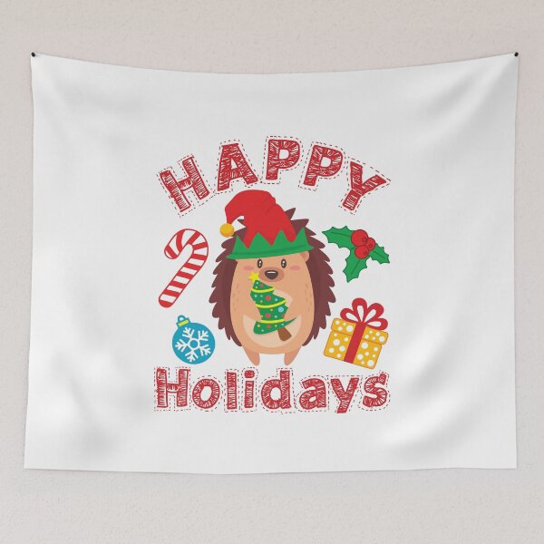 Item preview, Hedgehog Christmas Xmas Cute Holiday Animal designed and sold by jaygo.