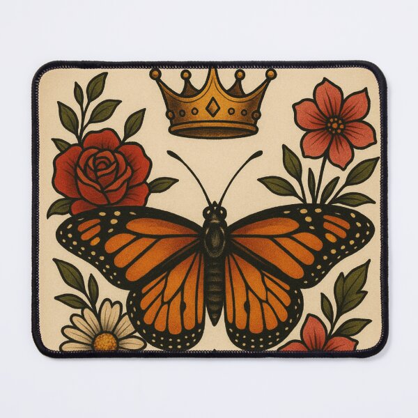 Item preview, Native Pollinators Monarch Butterfly Native Plants Retro Poster Pollinator Vintage Wildflowers designed and sold by Wild Blood Designs.