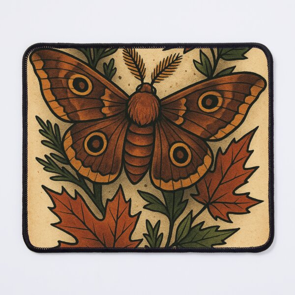 Item preview, Native Pollinator Moth Pollinators Retro Moth Vintage Garden designed and sold by Wild Blood Designs.