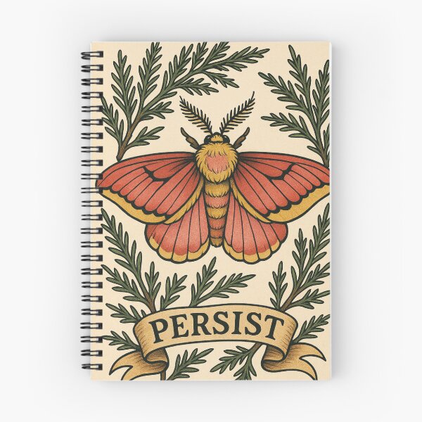 Item preview, Native Pollinator Moth Pollinators Retro Moth Vintage Garden Persist designed and sold by Wild Blood Designs.