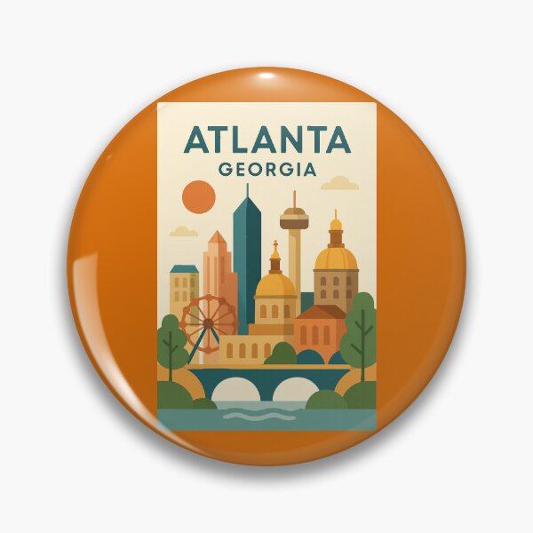 Item preview, Atlanta Georgia  designed and sold by Broken Antler Designs .