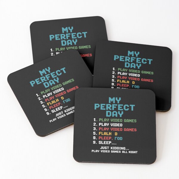 Item preview, My Perfect Day Play Video Games Gamer Men Boys Kids  designed and sold by THagBlue.