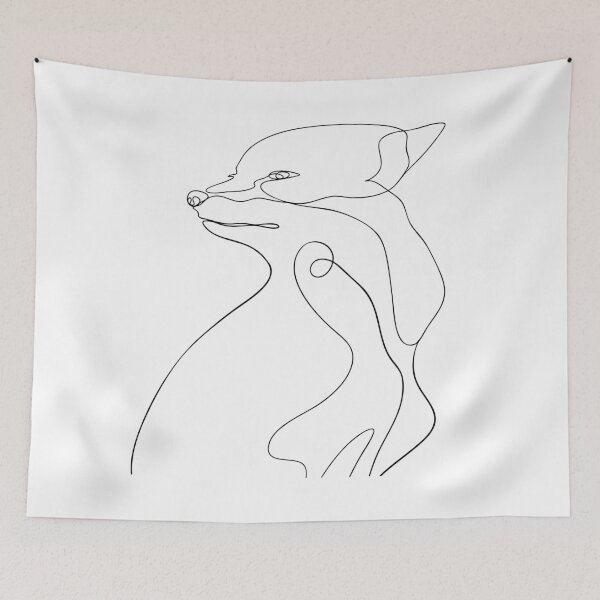 Item preview, Fox line art designed and sold by drag00neye.