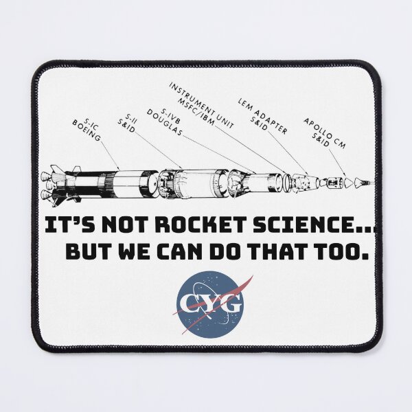 Item preview, We Do Rocket Science designed and sold by CYGstore.