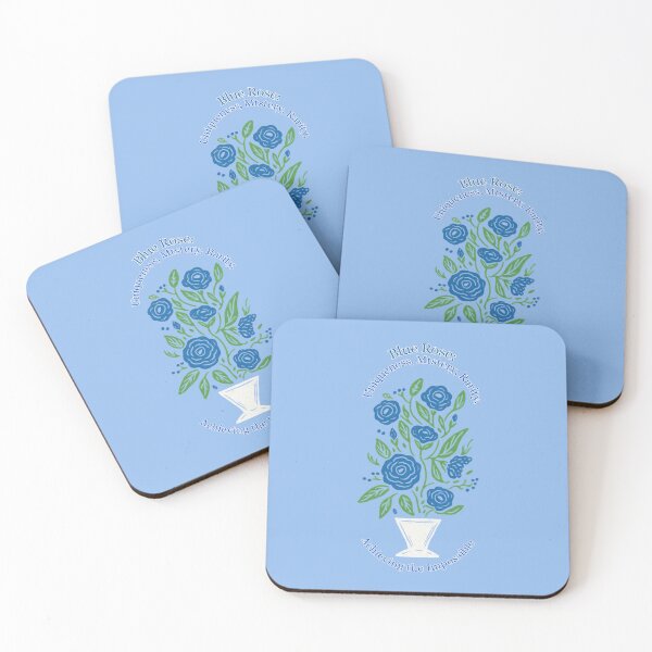 Item preview, Blue Roses in White Vase designed and sold by Brickroad Dsigns.