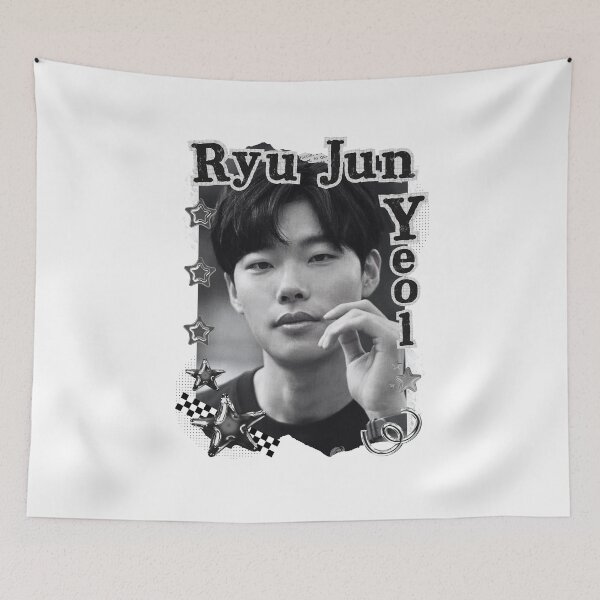 Item preview, Ryu Jun-yeol (류준열) Korean Actor Kdrama Group Black and White Collage Digital Art Portrait designed and sold by AJUNICE STUDIO.