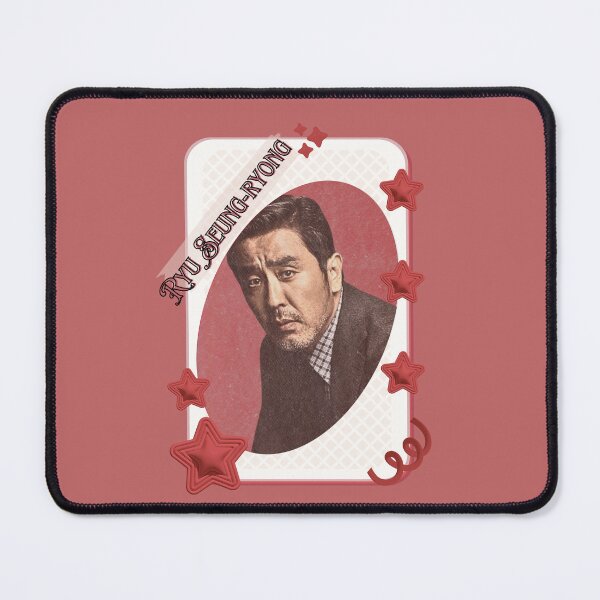 Item preview, Ryu Seung-ryong (류승룡) Korean Actor Kdrama Group Card Red Aesthetic Collage Design designed and sold by AJUNICE STUDIO.