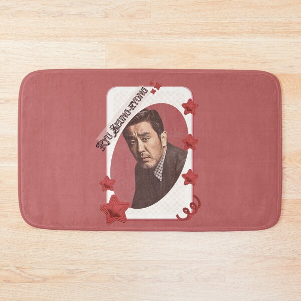 Item preview, Ryu Seung-ryong (류승룡) Korean Actor Kdrama Group Card Red Aesthetic Collage Design designed and sold by AJUNICE STUDIO.