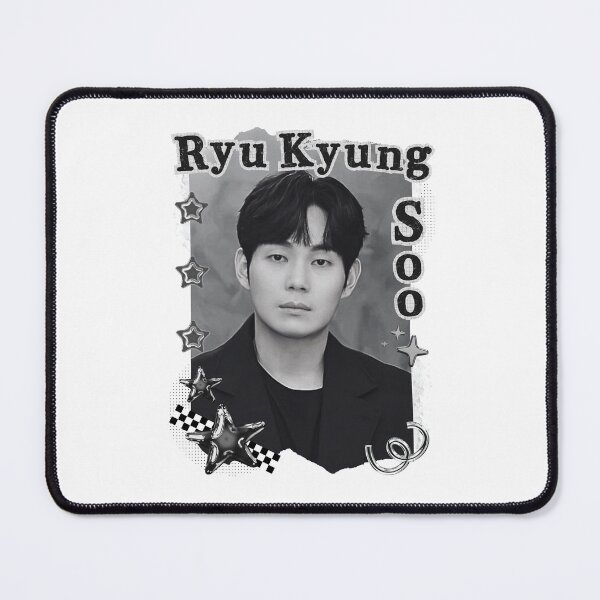 Item preview, Ryu Kyung-soo (류경수) Korean Actor Kdrama Group Black and White Collage Digital Art Portrait designed and sold by AJUNICE STUDIO.