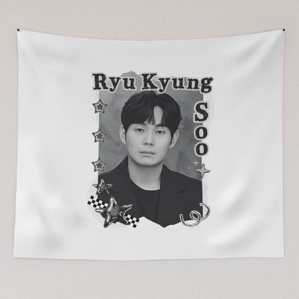 Item preview, Ryu Kyung-soo (류경수) Korean Actor Kdrama Group Black and White Collage Digital Art Portrait designed and sold by AJUNICE STUDIO.