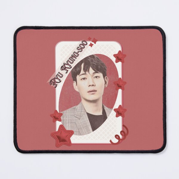 Item preview, Ryu Kyung-soo (류경수) Korean Actor Kdrama Group Card Red Aesthetic Collage Design designed and sold by AJUNICE STUDIO.