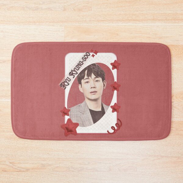 Item preview, Ryu Kyung-soo (류경수) Korean Actor Kdrama Group Card Red Aesthetic Collage Design designed and sold by AJUNICE STUDIO.