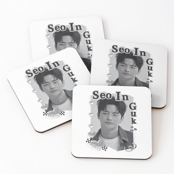 Item preview, Seo In-guk (서인국) Korean Actor Kdrama Group Black and White Collage Digital Art Portrait designed and sold by AJUNICE STUDIO.