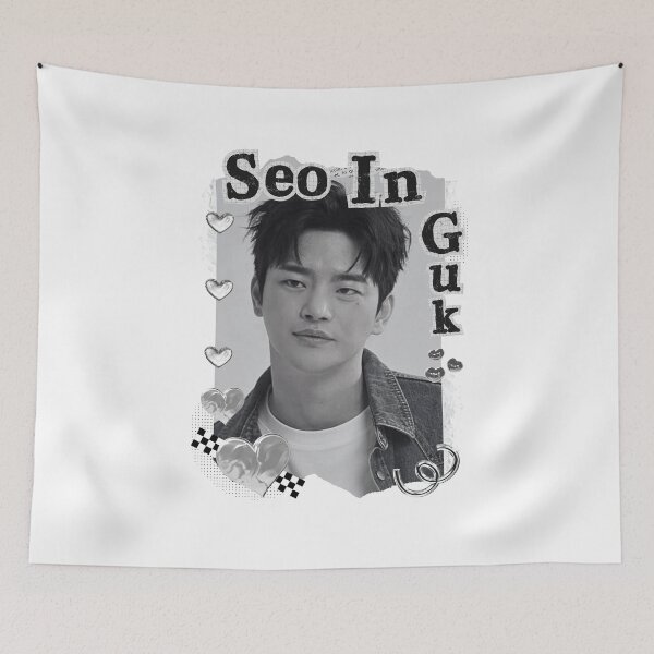 Item preview, Seo In-guk (서인국) Korean Actor Kdrama Group Black and White Collage Digital Art Portrait designed and sold by AJUNICE STUDIO.