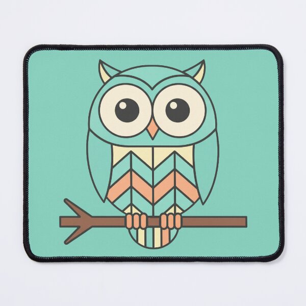 Item preview, Modern Owl Geometry Bold Pastel Animal Art designed and sold by 3MillsDesign.