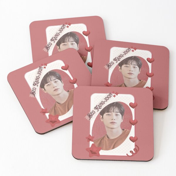 Item preview, Seo Kang-joon (서강준) Korean Actor Kdrama Group Card Red Aesthetic Collage Design designed and sold by AJUNICE STUDIO.