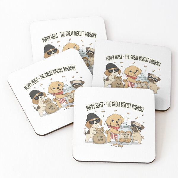 Item preview, Puppy Heist – Cute Funny Dog Treat Robbery designed and sold by The Real Life Symphony.