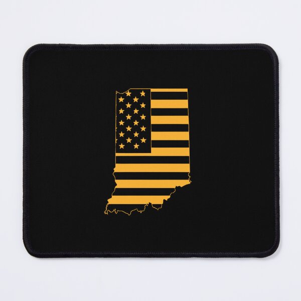 Item preview, Indiana USA Flag Silhouette – Stars and Stripes State Outline designed and sold by Paper Drip.