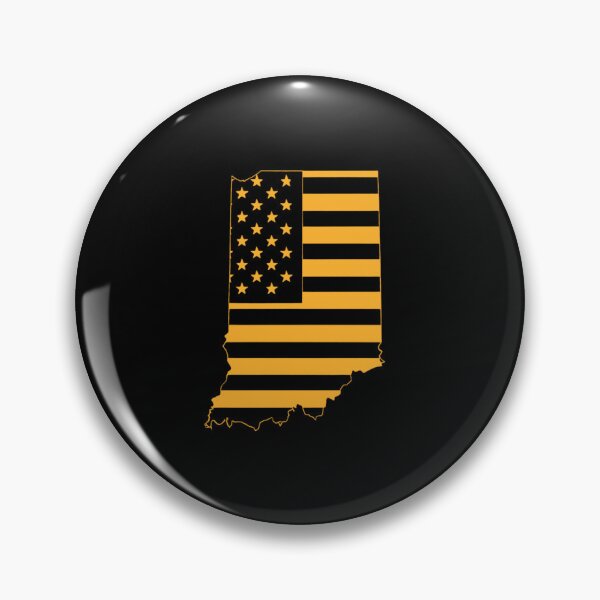 Item preview, Indiana USA Flag Silhouette – Stars and Stripes State Outline designed and sold by Paper Drip.