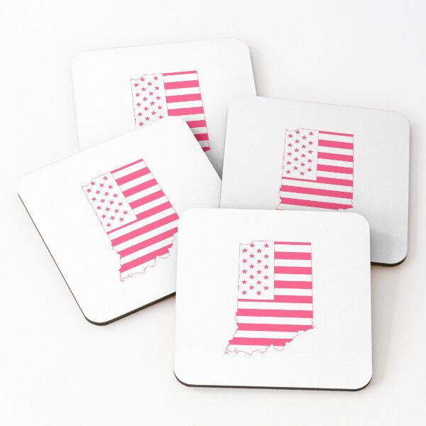 Item preview, Indiana USA Flag Silhouette – Stars and Stripes State Outline designed and sold by Paper Drip.