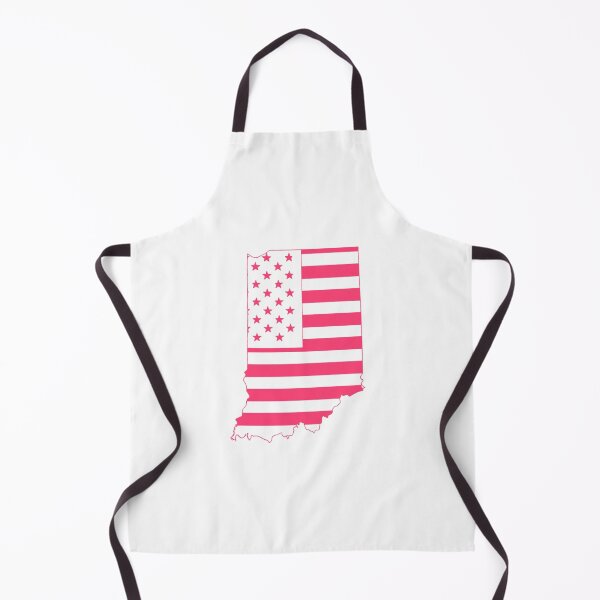 Item preview, Indiana USA Flag Silhouette – Stars and Stripes State Outline designed and sold by Paper Drip.