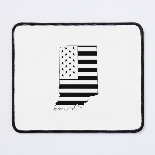 Item preview, Indiana USA Flag Silhouette – Stars and Stripes State Outline designed and sold by Paper Drip.