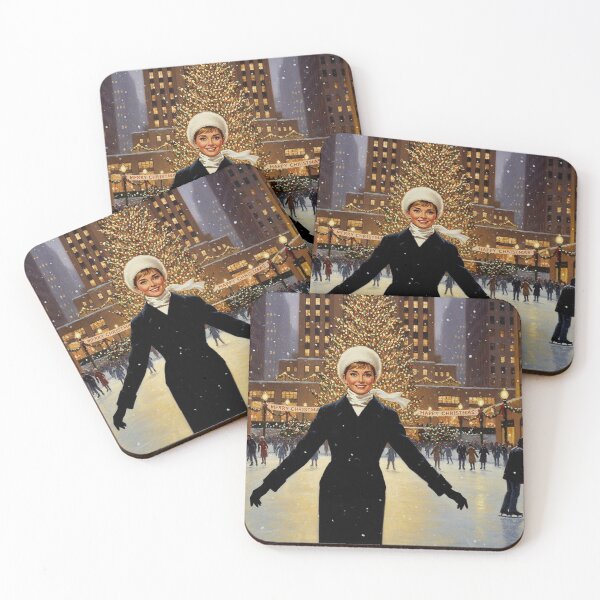 Item preview, Audrey Hepburn's NYC Christmas: Elegant Ice Skating at Rockefeller Center | Hollywood Holidays designed and sold by Art's Diner.
