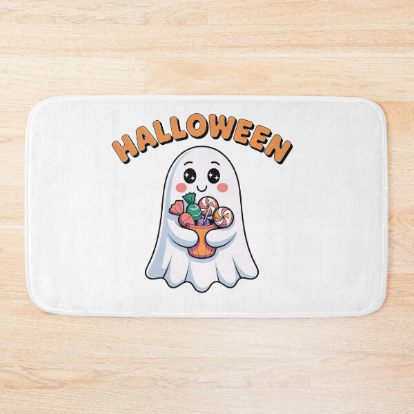 Item preview, Cute Ghost Holding Candy Halloween designed and sold by PaleDot.