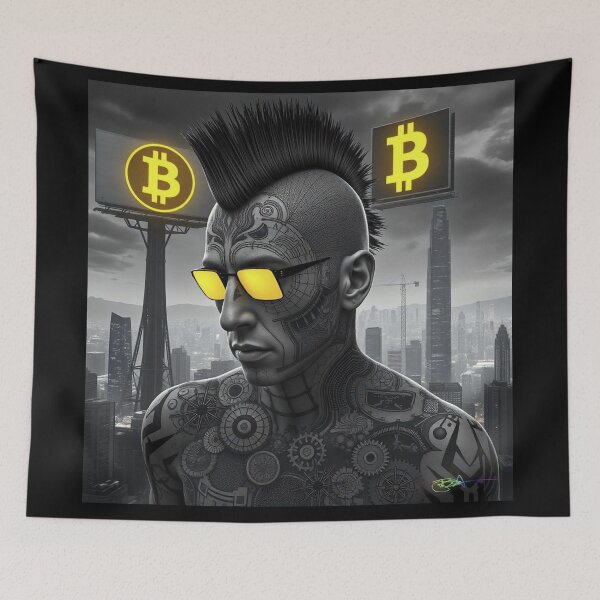 Item preview, Bitcoin Street Samurai – Crypto Freedom Fighter in Urban Future designed and sold by Benito Del Ray.