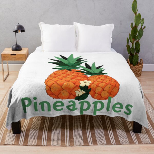 Item preview, Tropical Duo Delight – Pineapples in Bloom designed and sold by ForeverPrintsOK.