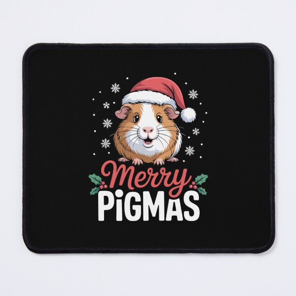 Item preview, Merry Pigmas Face Mask Funny Guinea Pig Christmas Santa Xmas designed and sold by Gogetgiggles.