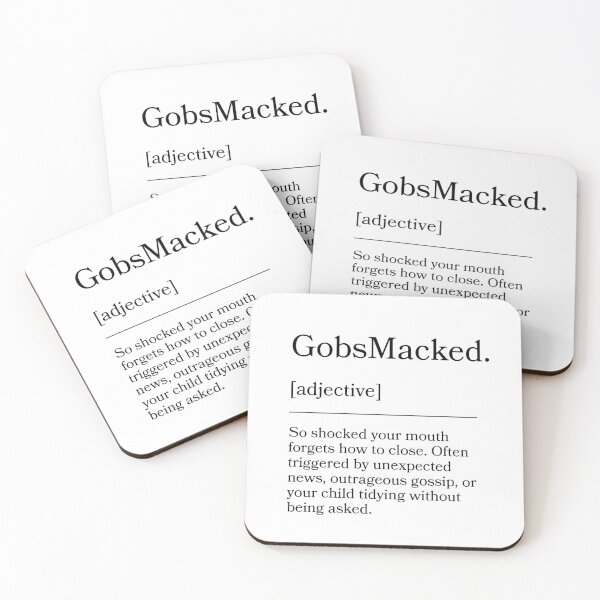 Item preview, Gobsmacked – British Slang for Total Shock designed and sold by britwits designs.