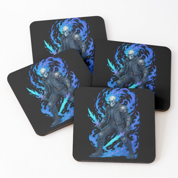 Item preview, Neon Undead Warrior – Astral Flames designed and sold by EchoDimension.