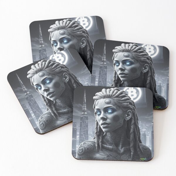 Item preview, Bitcoin AI Goddess – Digital Currency Ascension Artwork designed and sold by Benito Del Ray.