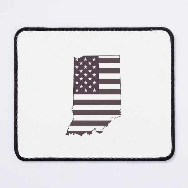 Item preview, Indiana USA Flag Silhouette – Stars and Stripes State Outline designed and sold by Paper Drip.