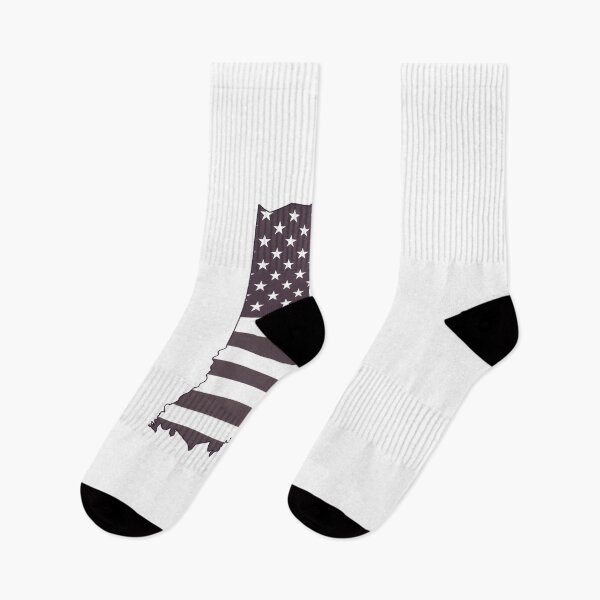 Item preview, Indiana USA Flag Silhouette – Stars and Stripes State Outline designed and sold by Paper Drip.