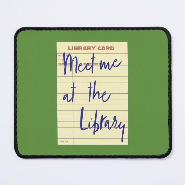 Item preview, Retro library card with quote designed and sold by redcatdecor.