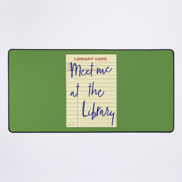 Item preview, Retro library card with quote designed and sold by redcatdecor.