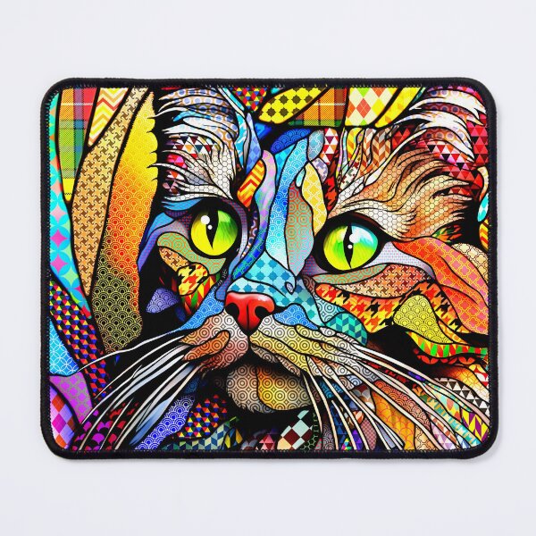 Item preview, Multicolor Cat patterns 711 Colorful Digital art designed and sold by artbylucie.