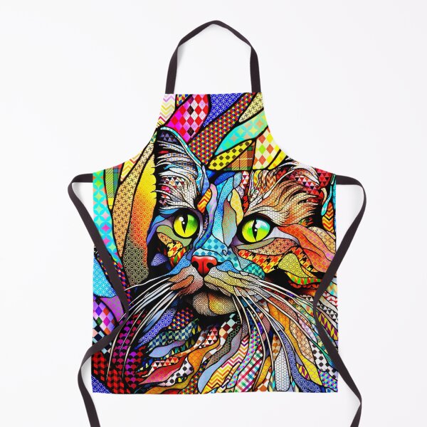 Item preview, Multicolor Cat patterns 711 Colorful Digital art designed and sold by artbylucie.