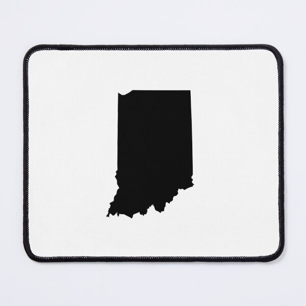 Item preview, Indiana Map Silhouette – Minimal Black designed and sold by Paper Drip.