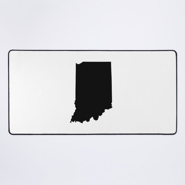 Item preview, Indiana Map Silhouette – Minimal Black designed and sold by Paper Drip.
