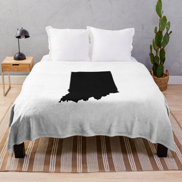 Item preview, Indiana Map Silhouette – Minimal Black designed and sold by Paper Drip.