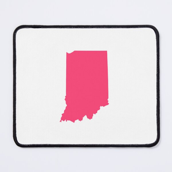 Item preview, Indiana Map Silhouette – Minimal Pink designed and sold by Paper Drip.