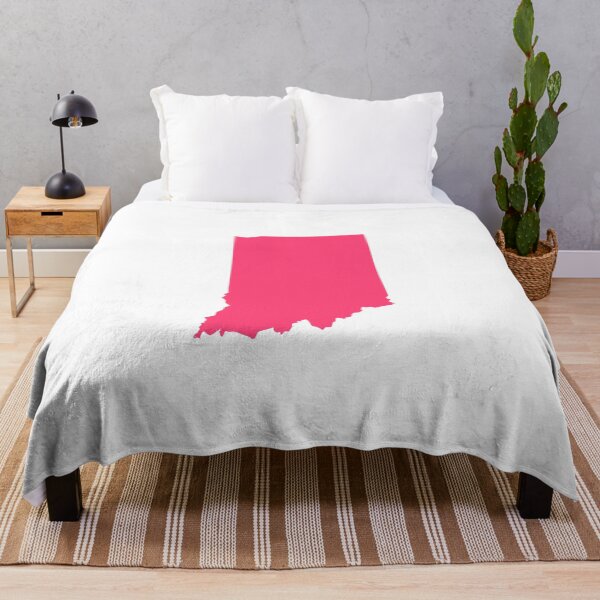 Item preview, Indiana Map Silhouette – Minimal Pink designed and sold by Paper Drip.